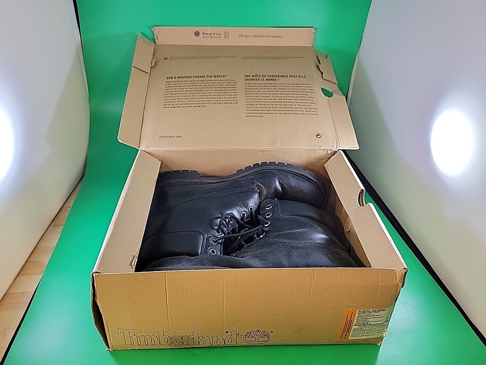 Timberland 6 Inch Mens Waterproof Leather Boot 20570 Black Size 12 M