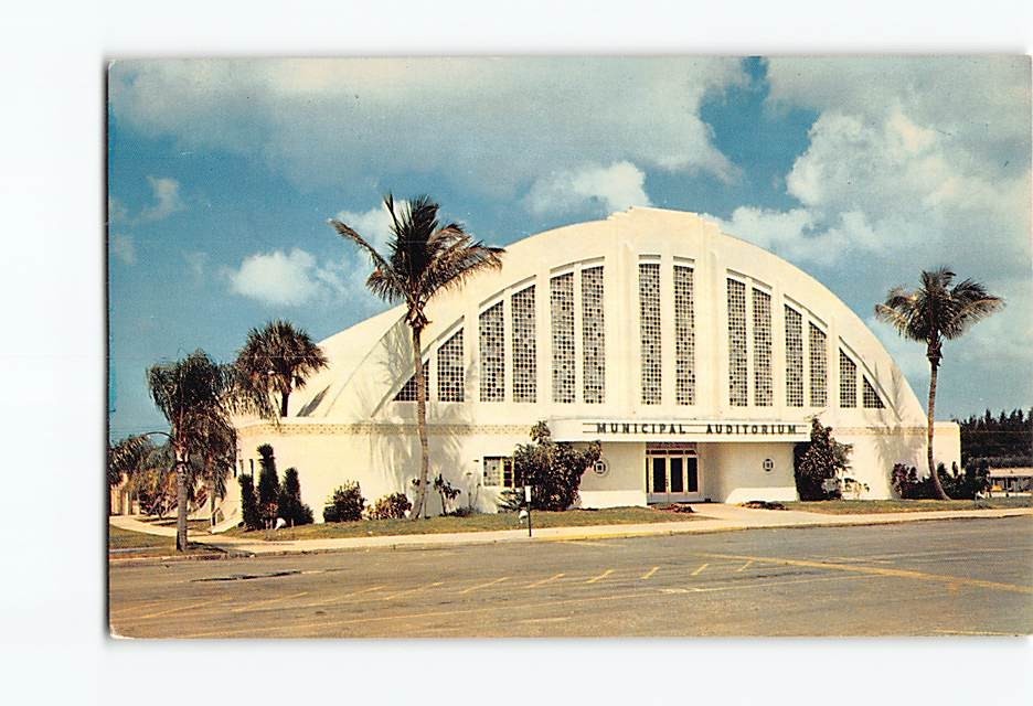 Postcard Municipal Auditorium Sarasota Florida USA