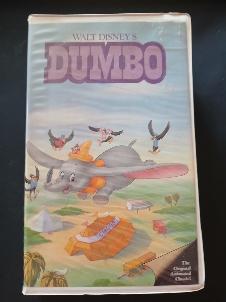 Dumbo The Classics Black Diamond Walt Disney Home Video Vhs Clamshell Rare Pink