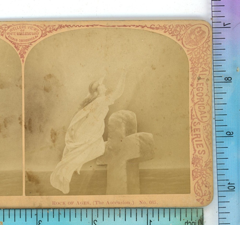 Rock of Ages the Ascension F.G. Weller Early Genre Stereoview