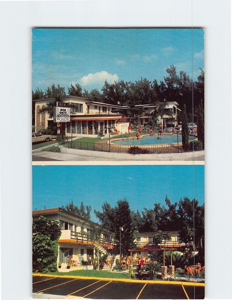 Postcard Sea Gate Apartments Fort Lauderdale Florida USA