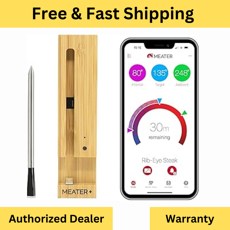 Meater Plus 165ft Range Wireless Meat Thermometer Quality Bluetooth Repeater USA