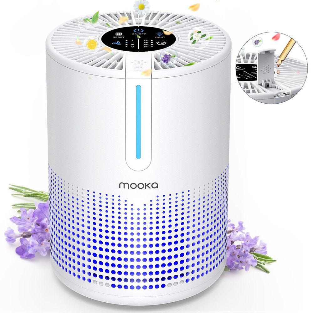 Home HEPA Air Purifier Bedroom H13 Hepa Filter Air Cleaner for Allergies Smoke