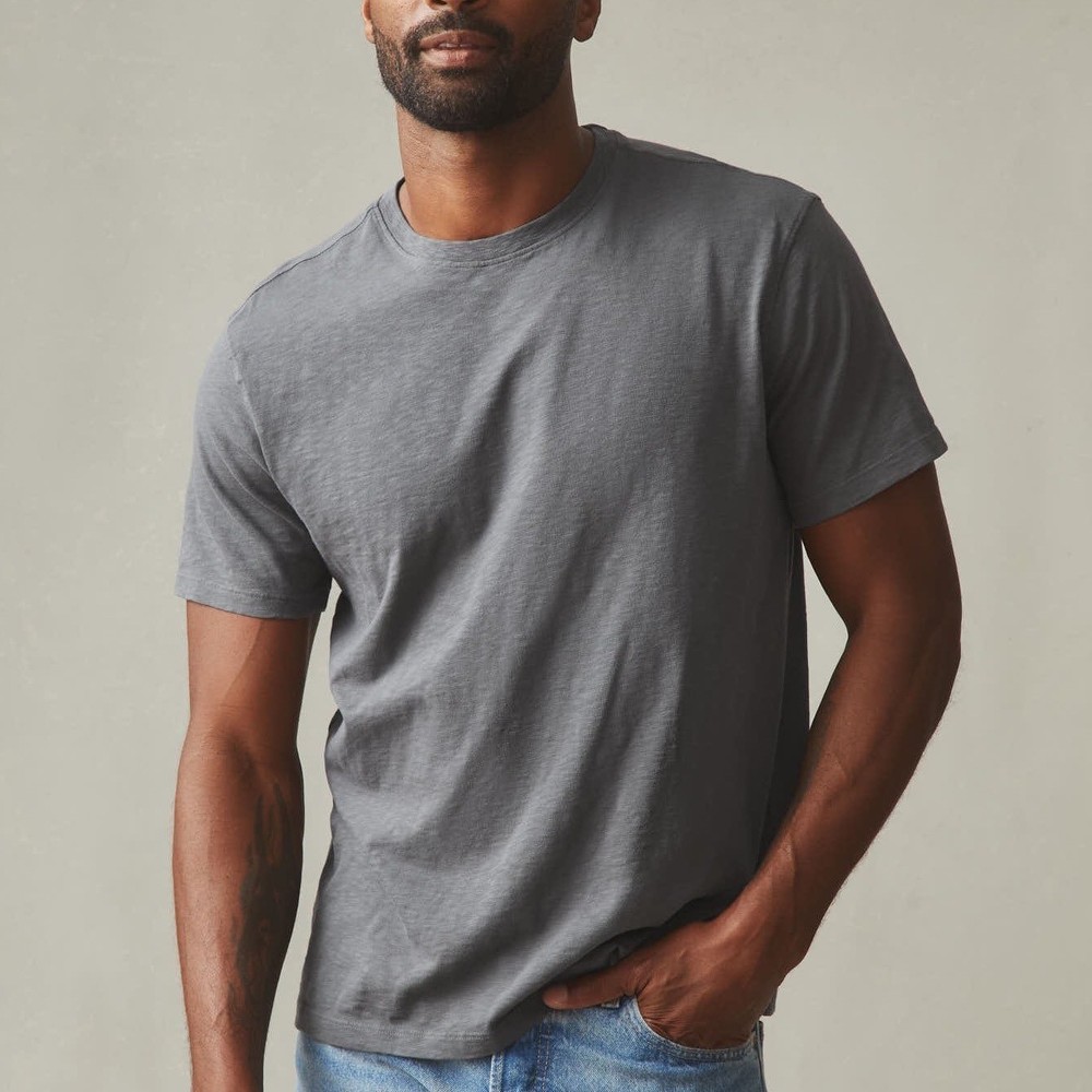 American Giant Mens Premium Slub Crew Tee Size S Made In USA