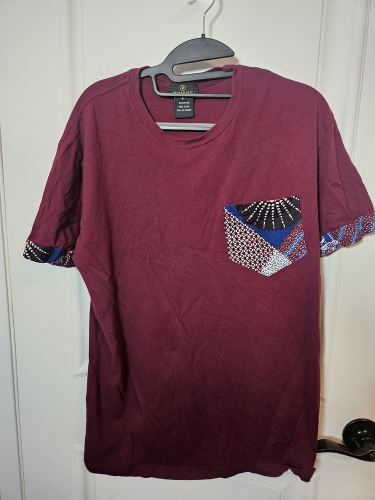 D'IYANU Men's African Tshirt Size L Tribal Sleeve Design - NEXT DAY SHIPPING!