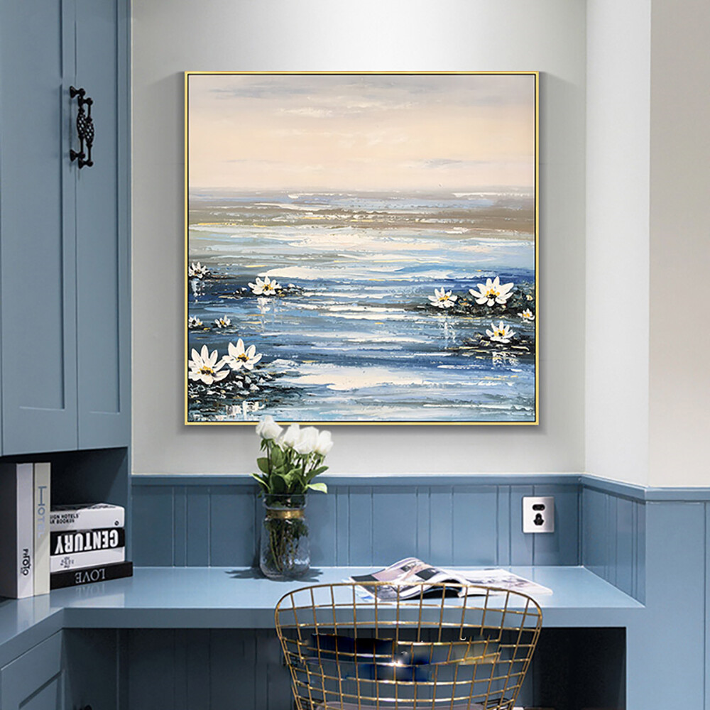 Flowers Oil Painting Abstract Hand-Painted Decorative Murals Wall Art On Canvas