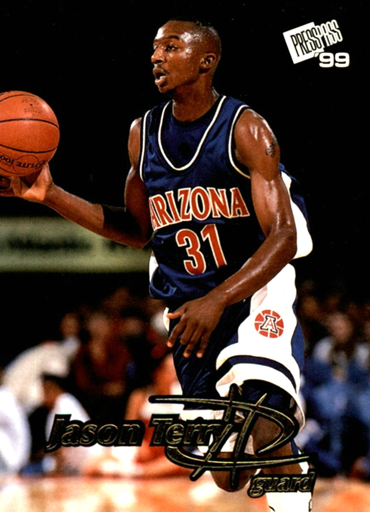 1999 Press Pass GOLD ZONE #9 Jason Terry RC Arizona Wildcats Atlanta Hawks