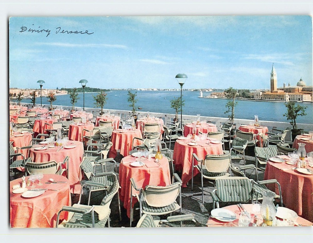 Postcard Terrace at the Hotel Danieli in Venice Italy