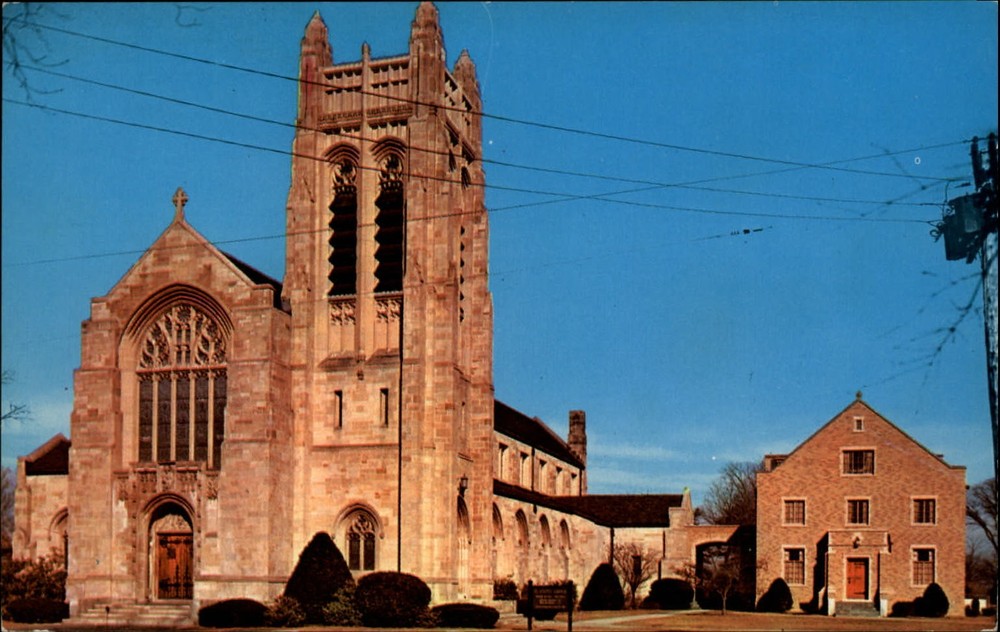 St Josephs Church and Rectory Portland Maine vintage postcard p301