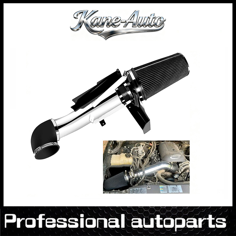Black Cold Air Intake System+Heat Shield for 99-06 GMC/Chevy V8 4.8L/5.3L/6.0L