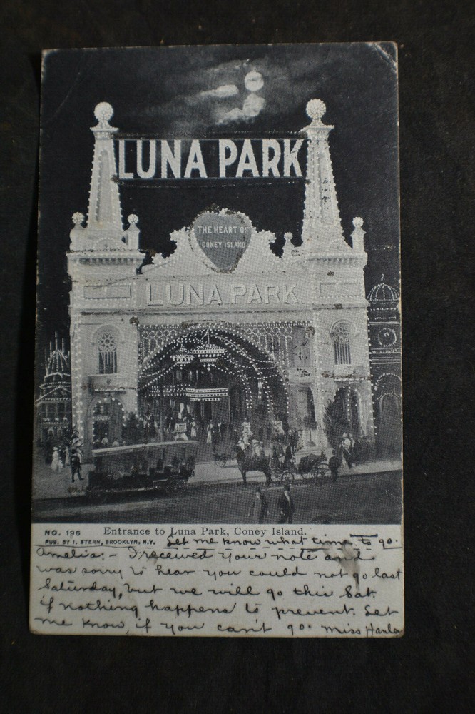 1906 Entrance to Luna Park, Coney Island Postcard