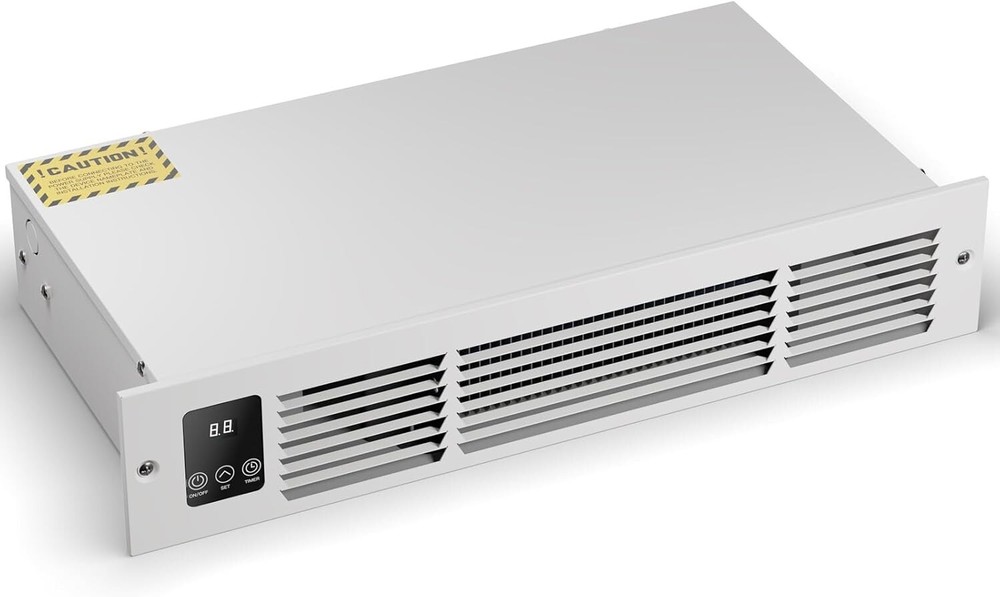 1500W Electric Kickspace Plinth Heater with Built-In Thermostat &Timer HTA15-PRO