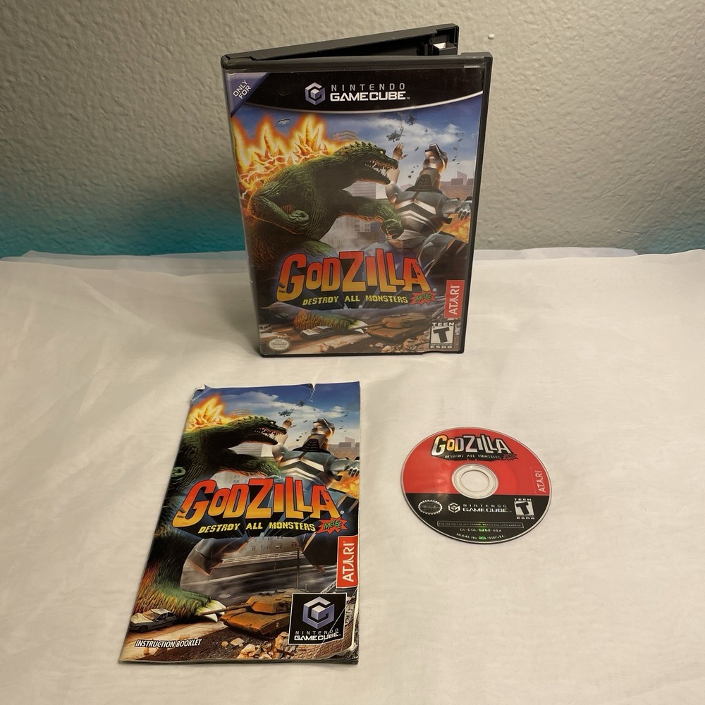 Godzilla: Destroy All Monsters Melee (Nintendo GameCube 2002) Tested & Works CIB