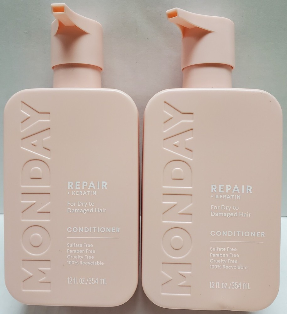 2PK MONDAY HAIRCARE Repair Keratin Conditioner 12 fl oz Restores Damaged Hair