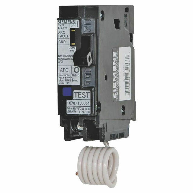 Siemens QA120AFC  20-AMP SINGLE POLE 120-volt Plug-on Combination AFCI BREAKER