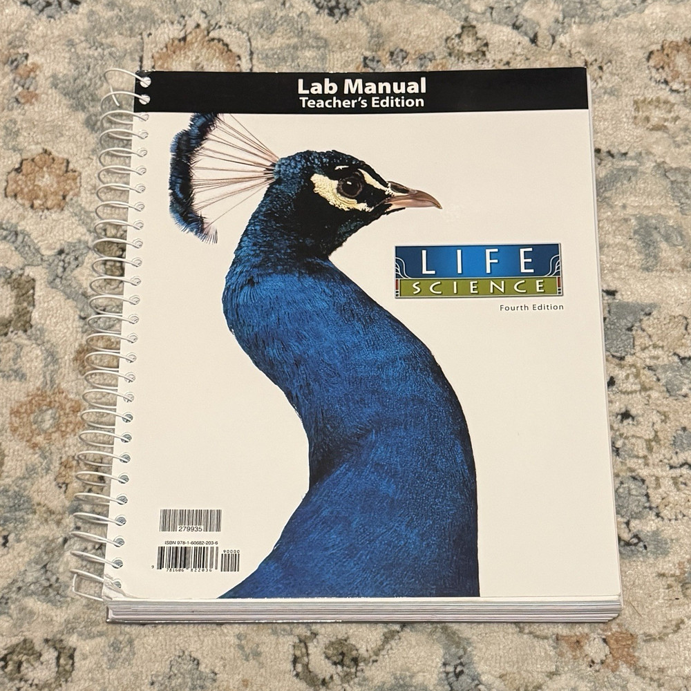 BJU Press Life Science Lab Manual Teacher's Edition 4th Ed Ring/Wire Bound