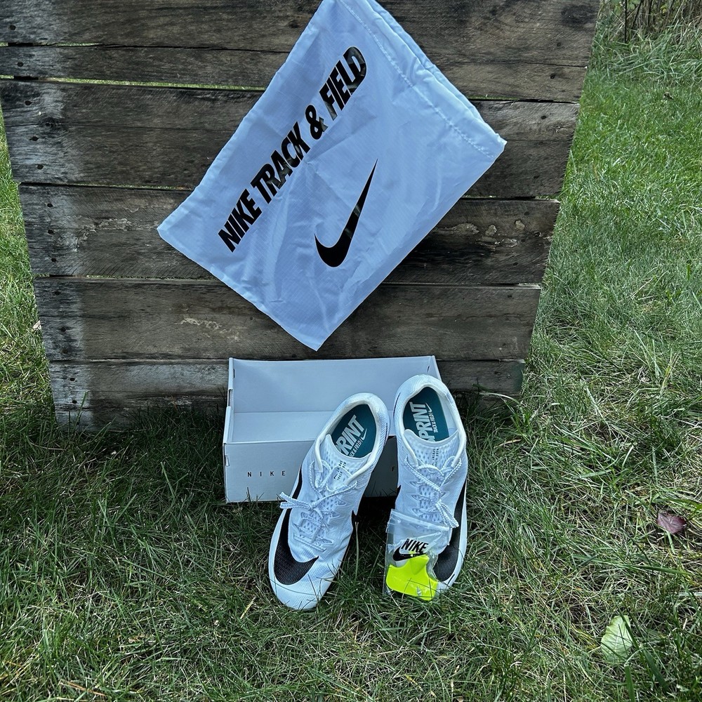 Nike Zoom Rival Sprint Track and Field Spikes Men’s Size 11 White and Black New