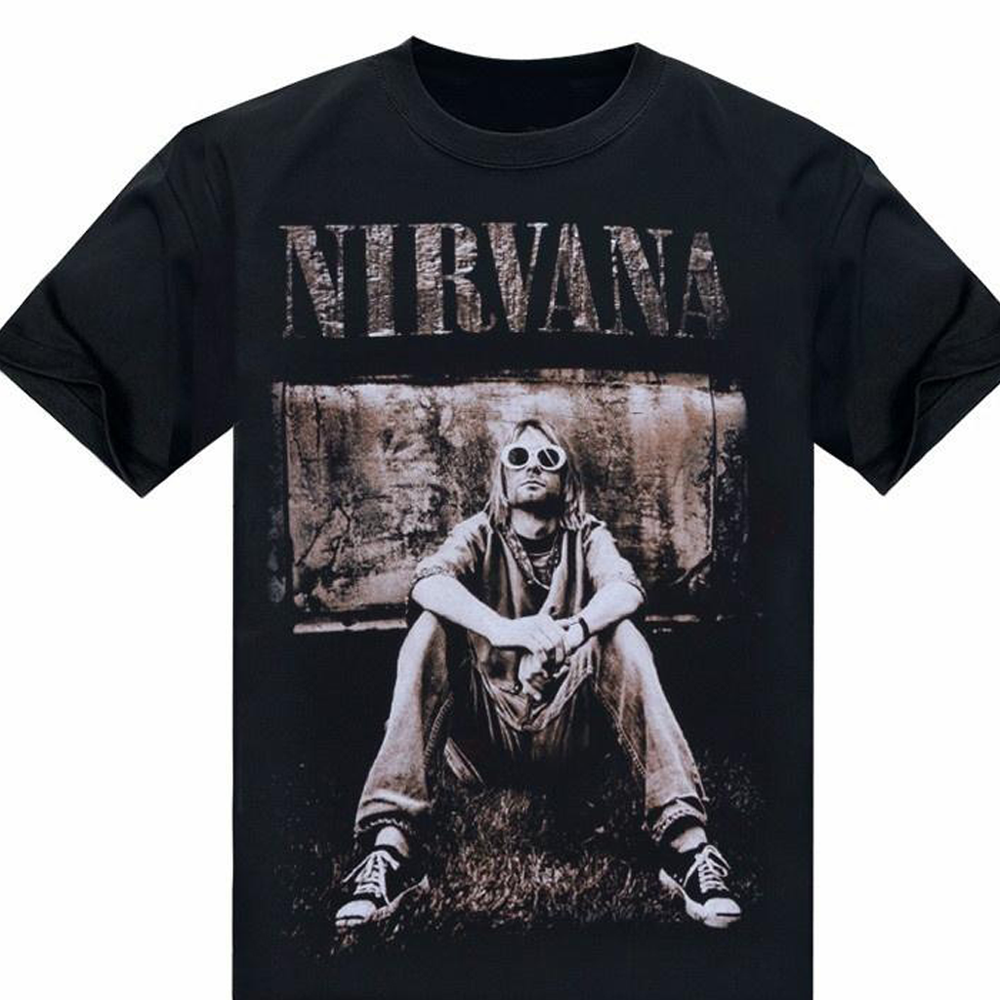 Kurt Cobain Nirvana T-shirt Black Cotton Unisex All Sizes S-5XL JJ4787