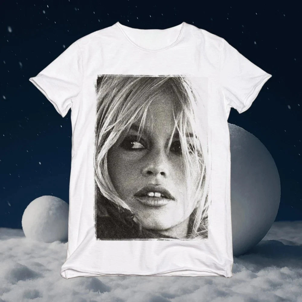 Brigitte Bardot T-shirt All size Men White S-5XL QT1636
