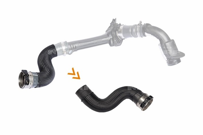 166167 NRF Intercooler Hose for Renault