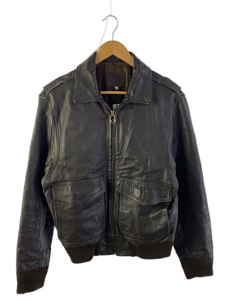 Leather Jacket Blouson/-/Leather/Brw/Plain 3503