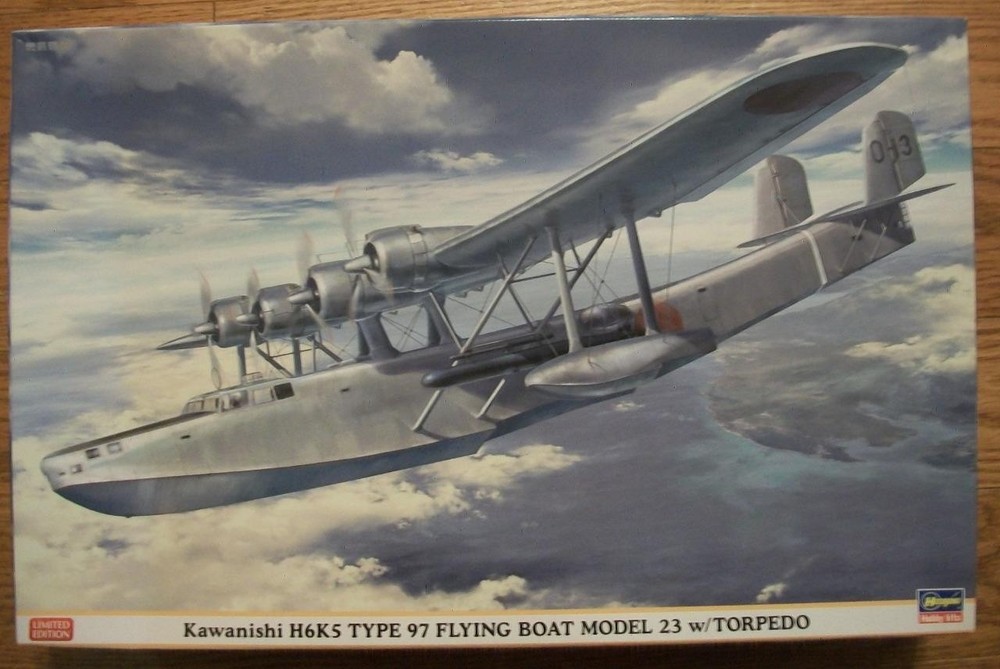 NEW/SEALED 1:72 MODEL KIT of a KAWANISHI H6K5 Type 97 FLYING BOAT by HASEGAWA