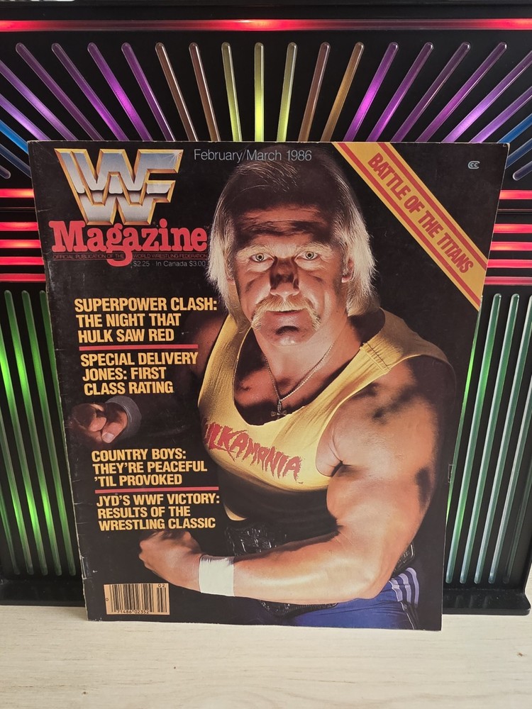 WWF Magazine February/March 1986 Featuring Hulk Hogan WWE Vintage