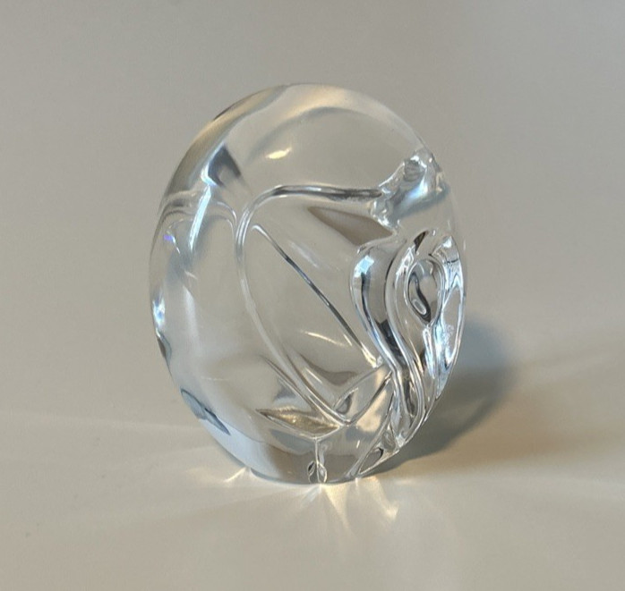 Steuben Glass Elephant Hand Cooler or Paperweight NICE!