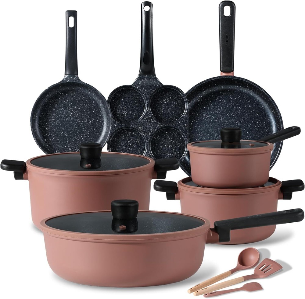 CAROTE Non Stick Pots and Pans Set, Cookware Sets Nonstick, Kitchen Cooking Set