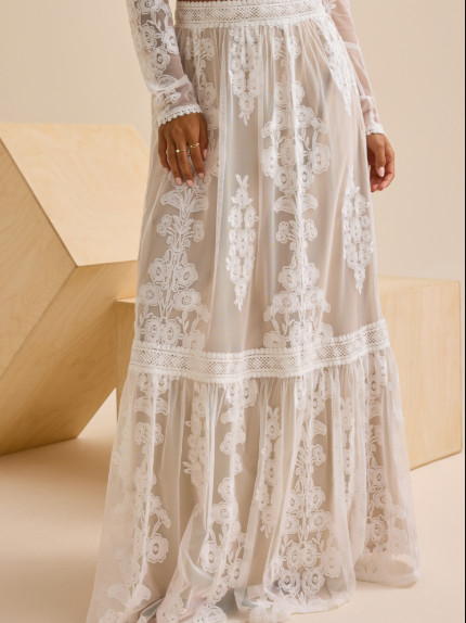 Altard state Arissa Floral Embroidered Maxi Skirt