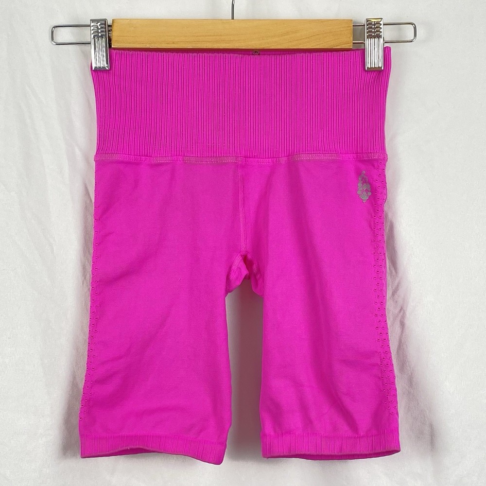 Free People Movement Women’s Vibrant Pink Active Biker Shorts Size XS/S
