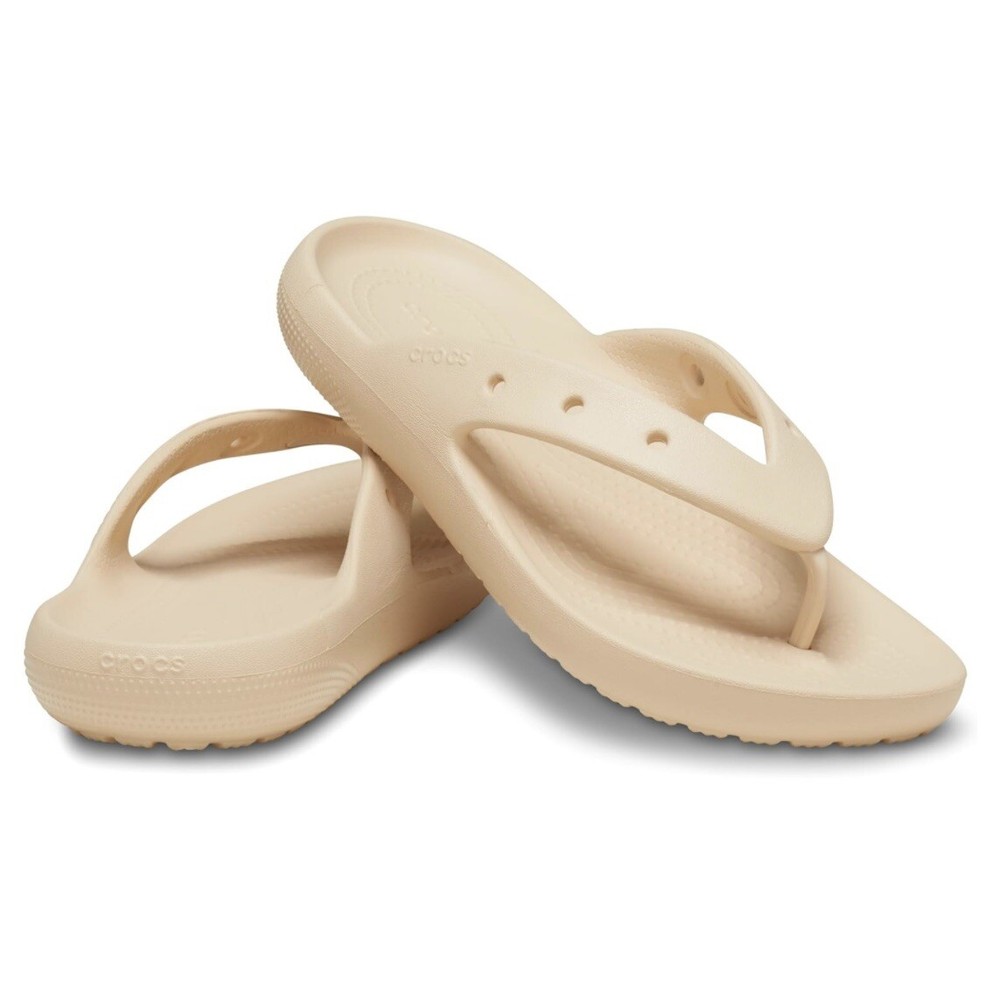 Crocs Classic Flip Flop V2 Sandal Shiitake Beige Shoes Womens Size 9 - Mens 7