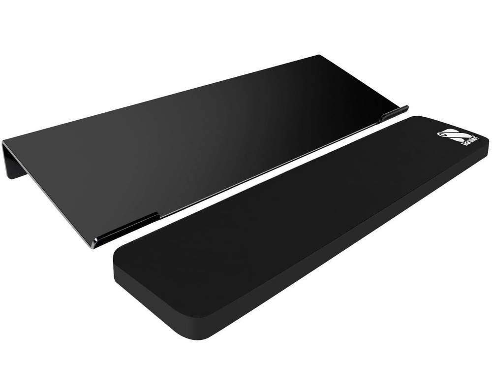 Computer Keyboard Stand and Wrist Rest,Acrylic Tilted Keyboard Holder for Des...