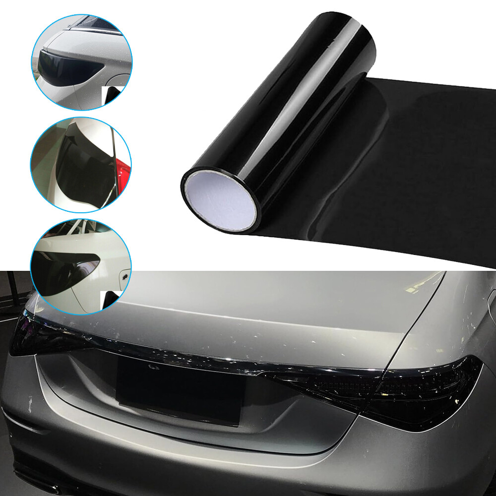 Dark Smoke Black Car Tail Light Sticker Film Wrap Trim Accessory  