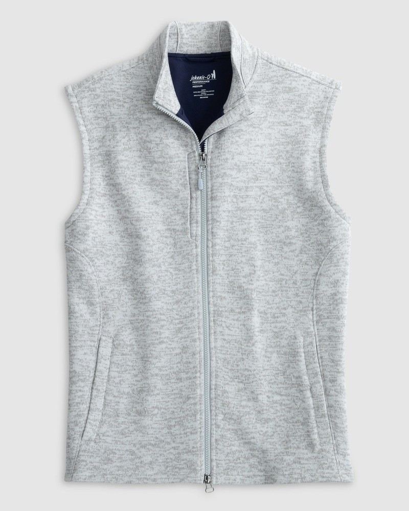 Johnnie-O Big & Tall Denalis Double-Zip Fleece Vest for Comfort & Style