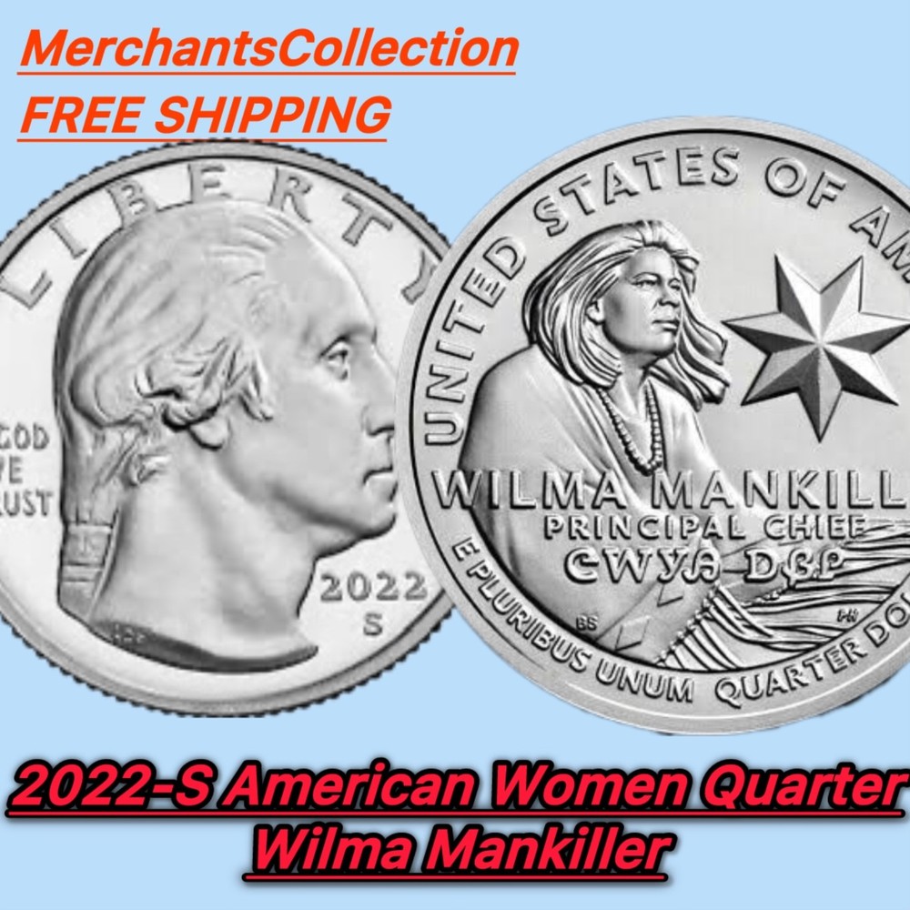 2022 S Wilma Mankiller American Women Quarter BU Mint Clad free shipping