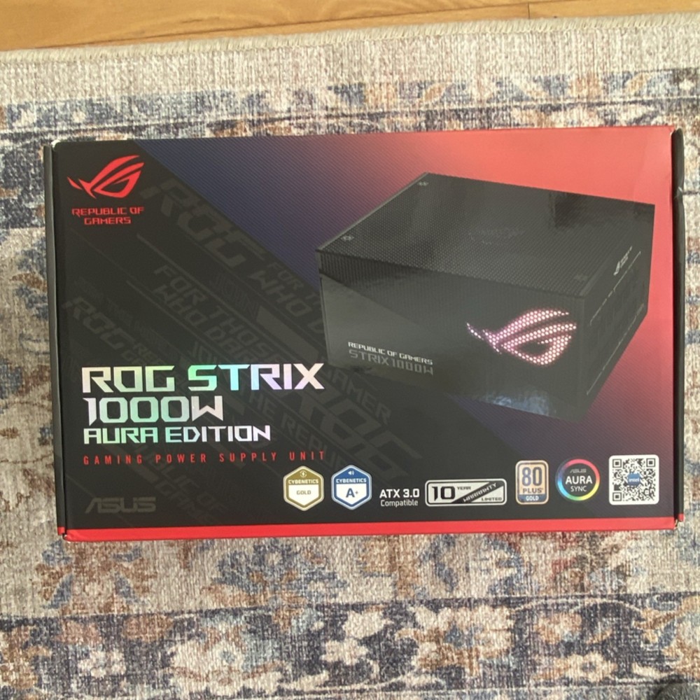 ASUS ROG Strix 1000W Aura Edition ATX Modular Gaming Power Supply Aura Sync PSU