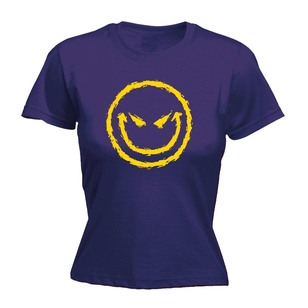 Evil Smile - Womens T Shirt Funny T-Shirt Novelty gift tshirt