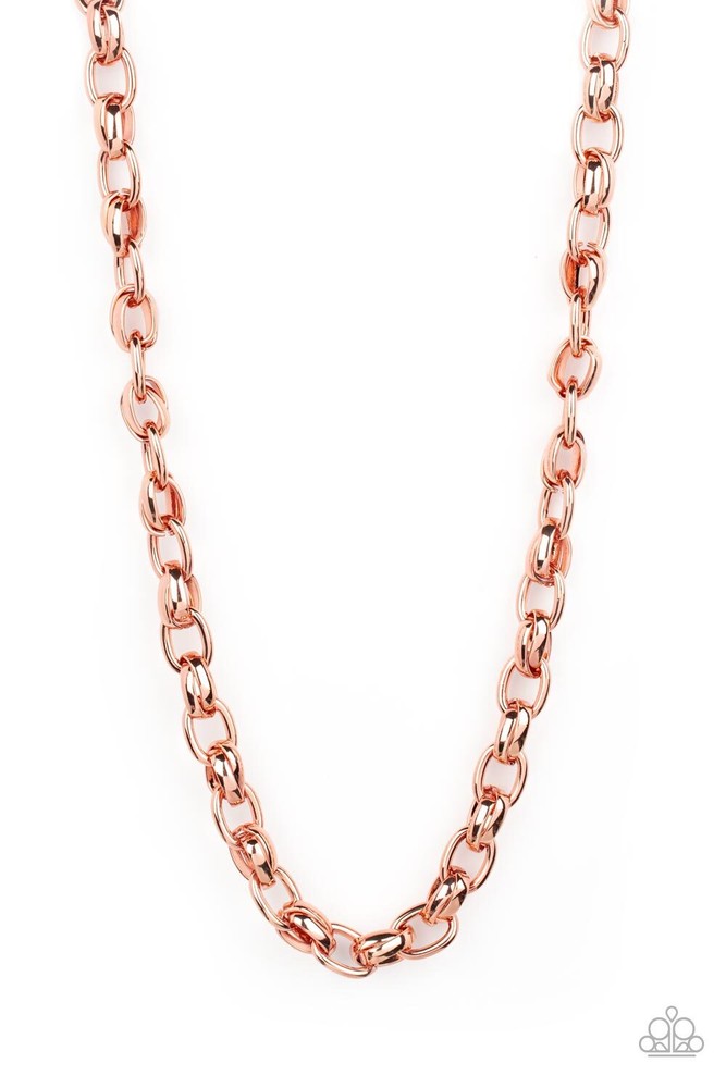 Rookie of the Year - Coppertone - Paparazzi Accessories Men's Necklace