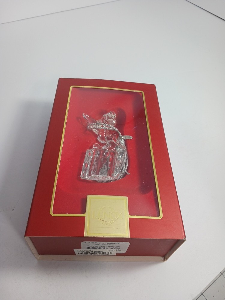 Disney Tinkerbell Lenox Christmas Glass Ornament Gift