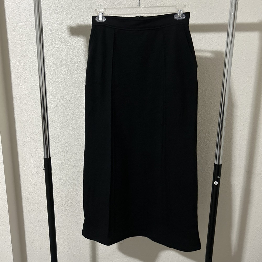 COLLECTION ZARA HIGH WAIST Black MIDI SKIRT