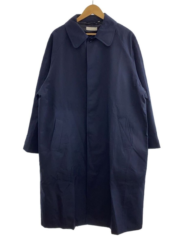 Mfpen Stainless Steel Collar Coat/M/Cotton/Nvy 6419