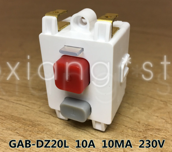 1pc leakage protector Circuit breaker Overload protector GAB-DZ20L 10A 10MA 230V