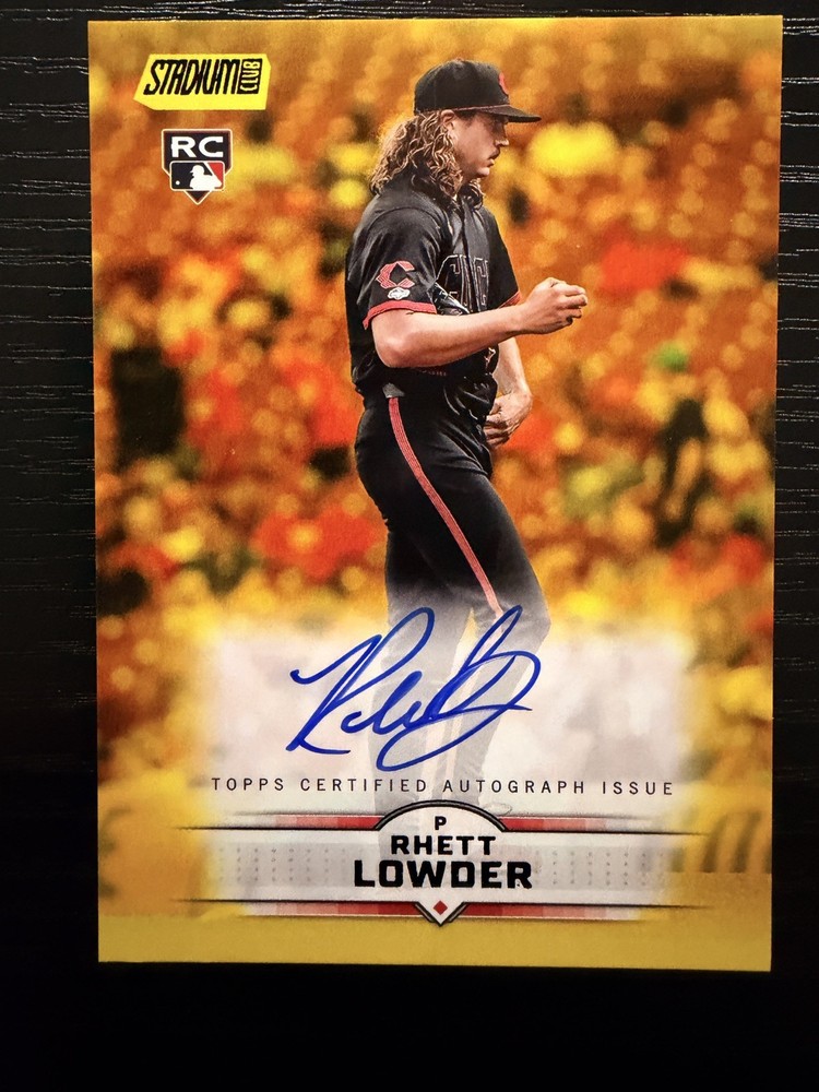 2025 Topps Stadium Club - Autographs Rhett Lowder #SCBA-RL Yellow (AU, RC)