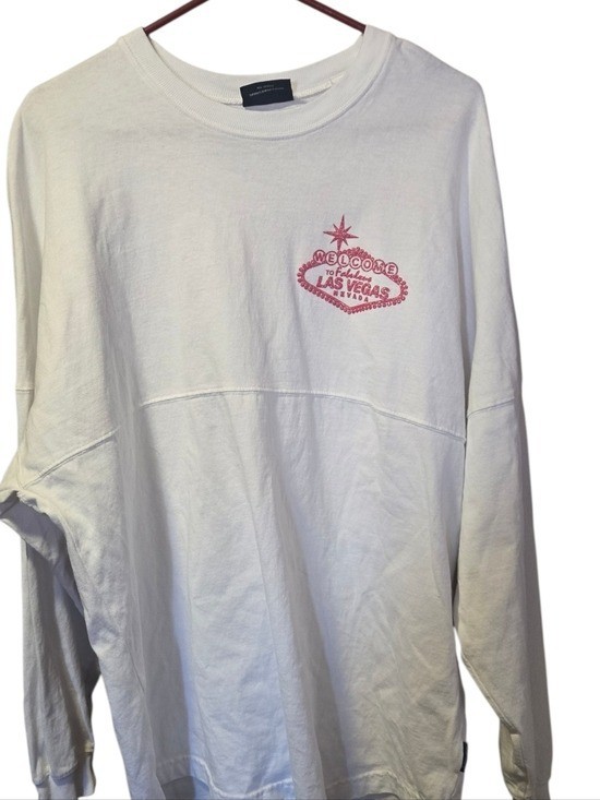 Spirit Jersey, White Las Vegas Graphic Long Sleeve Shirt