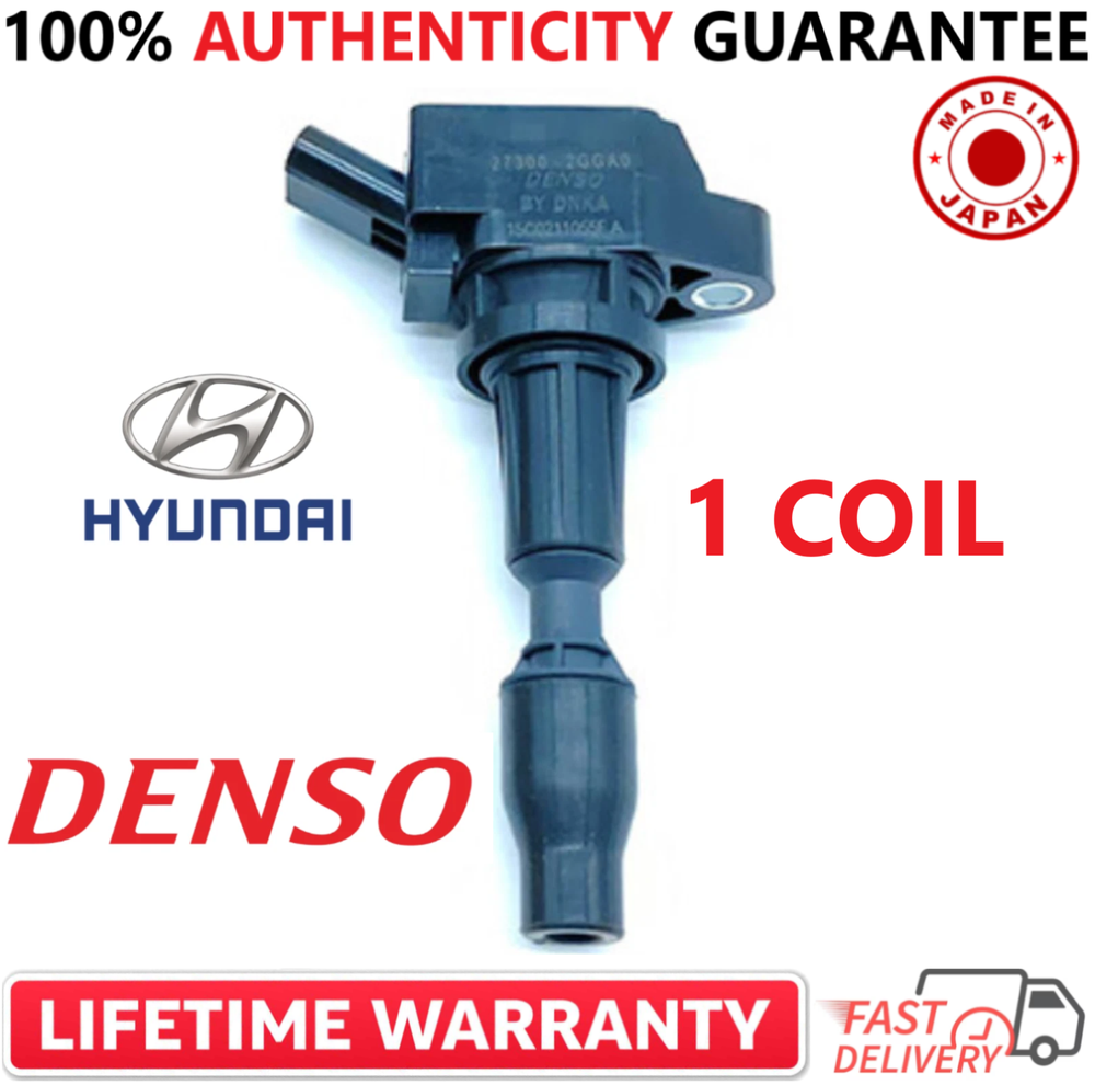 x1 GENUINE DENSO Ignition Coil For 2015-2020 Hyundai Kia Genesis, 27300-2GGA0