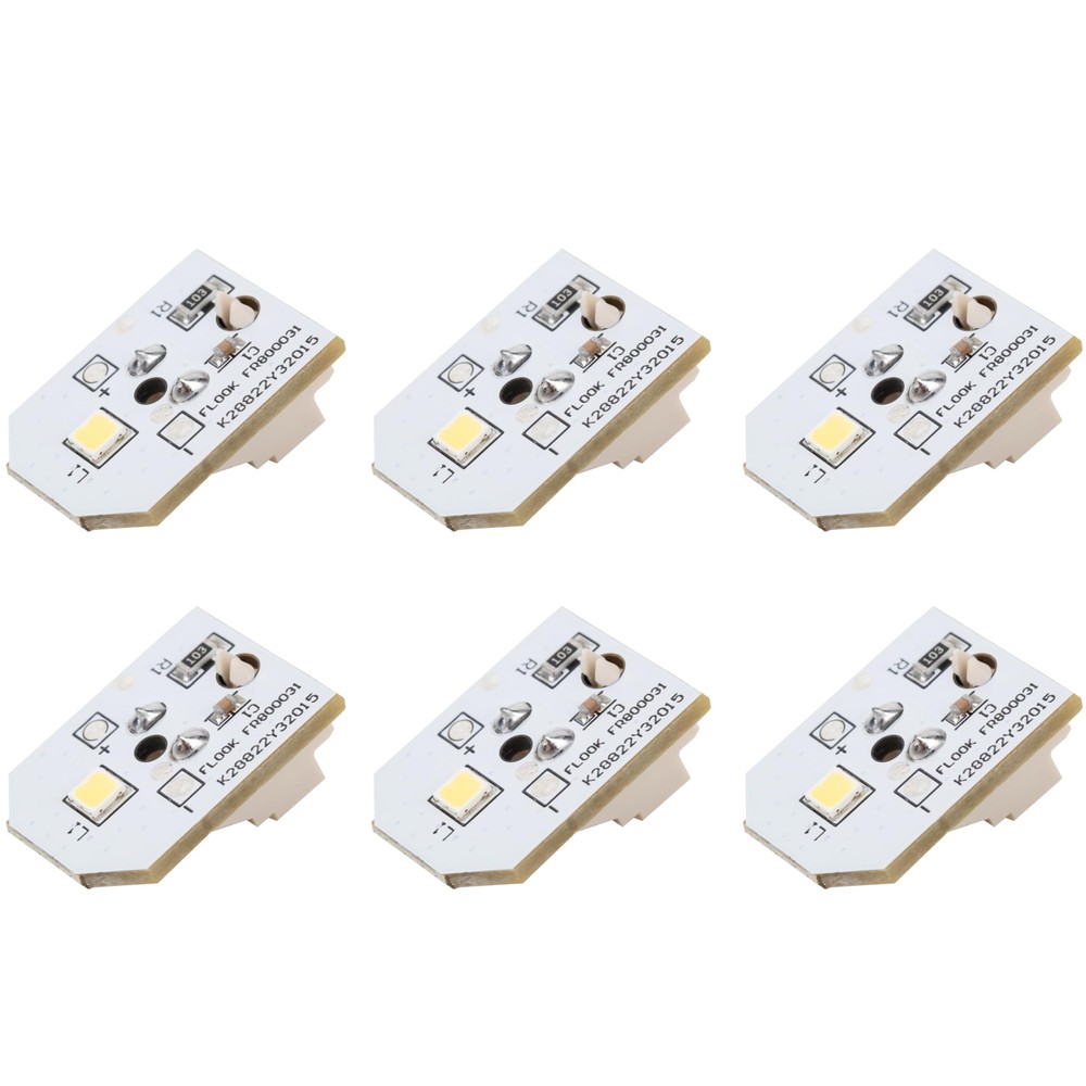 6-Pack Upgraded WR55X11132 Refrigerator LED Lights by - Exact Fit for GE Refr...