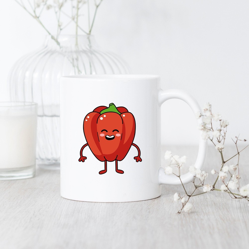 Bell Pepper Coffee Mug – Cute Gift for Food Lovers