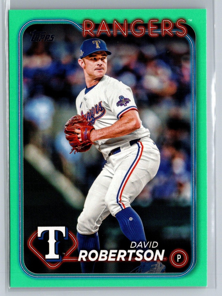 2024 Topps Update David Robertson Aqua Parallel Baseball Card US284