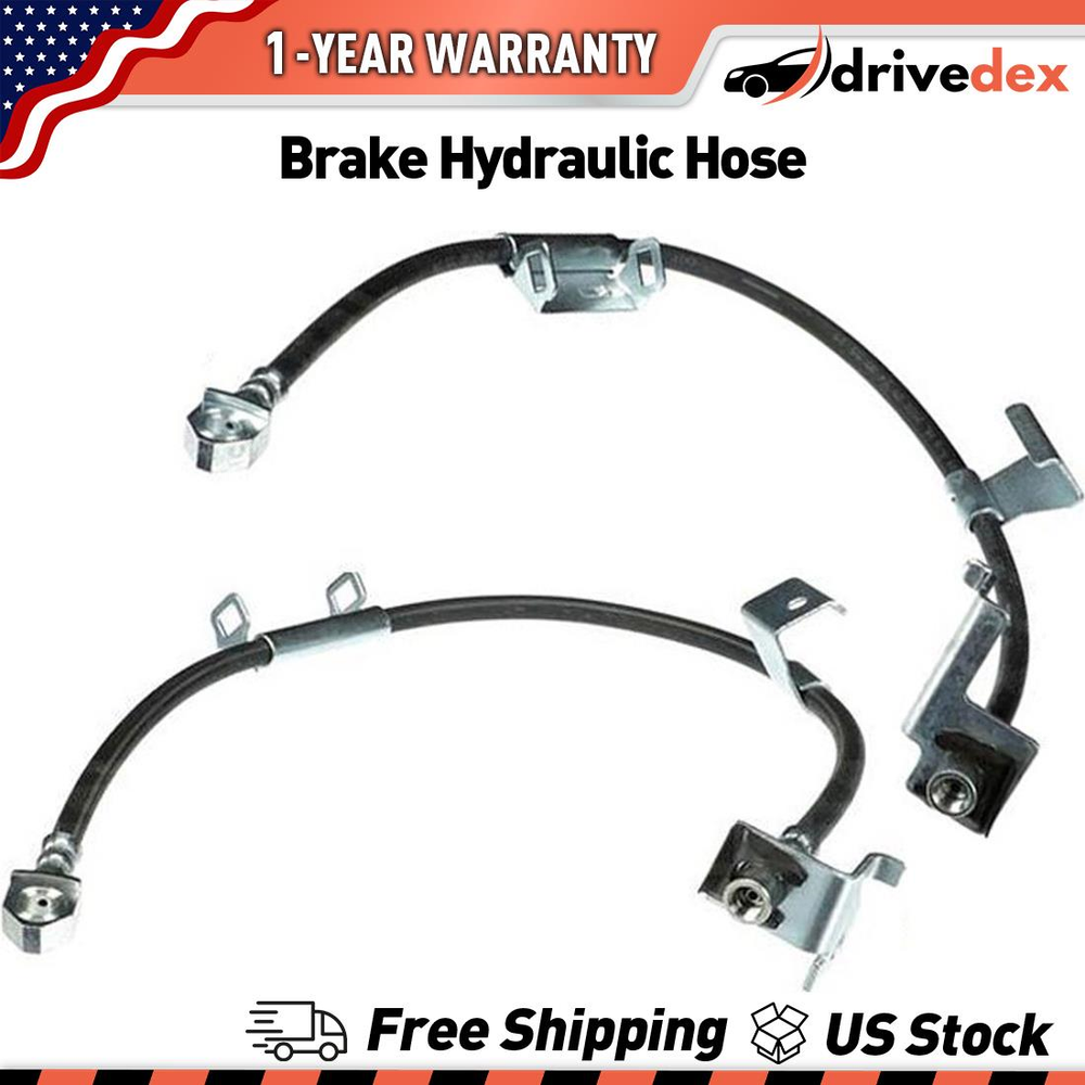 Fits 2002~2006 Chevrolet Avalanche 1500 2PCS Front Left Right Sunsong Brake Hose